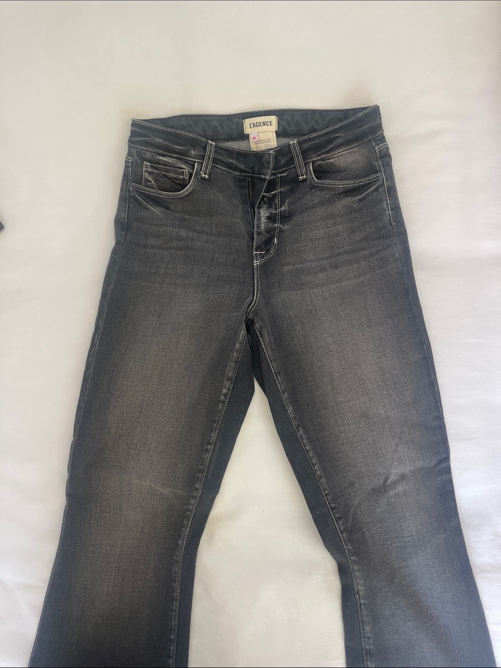 L'AGENCE Women's Charcoal Boot-Cut Jeans